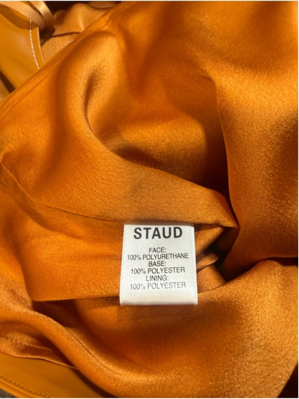 STAUD Honey Vegan Faux Leather Sicily Halter Shift Mini Dress NWT Size 8 - Picture 5 of 8